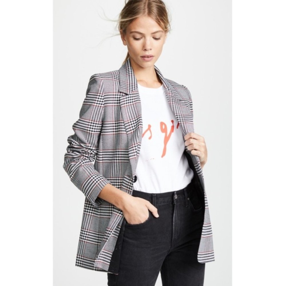 ANINE BING Madeleine Blazer (black/white)